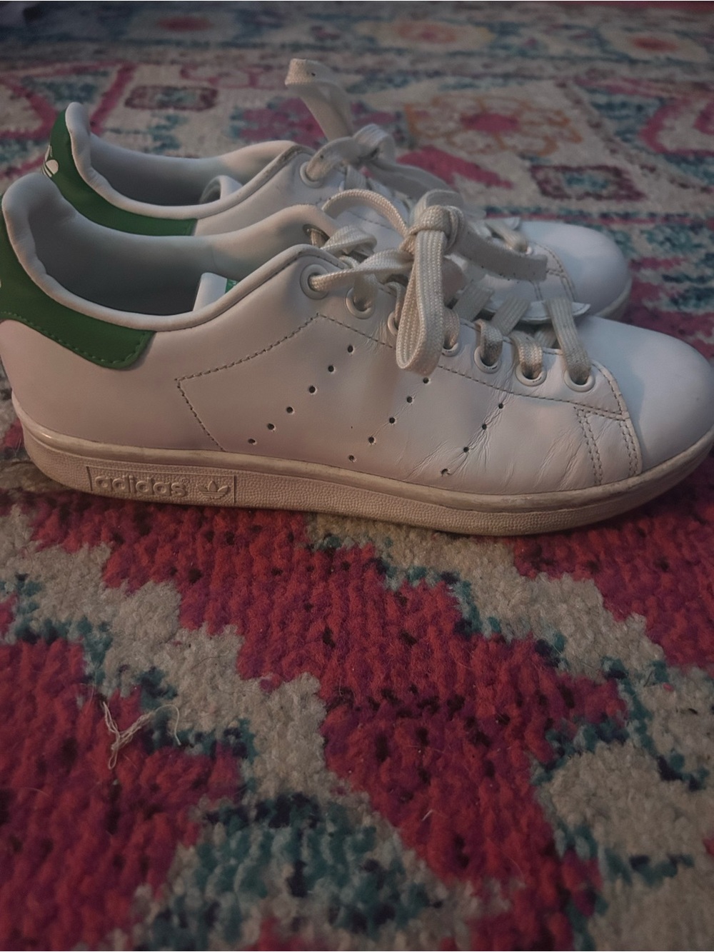 adidas Stan Smith white green shoes